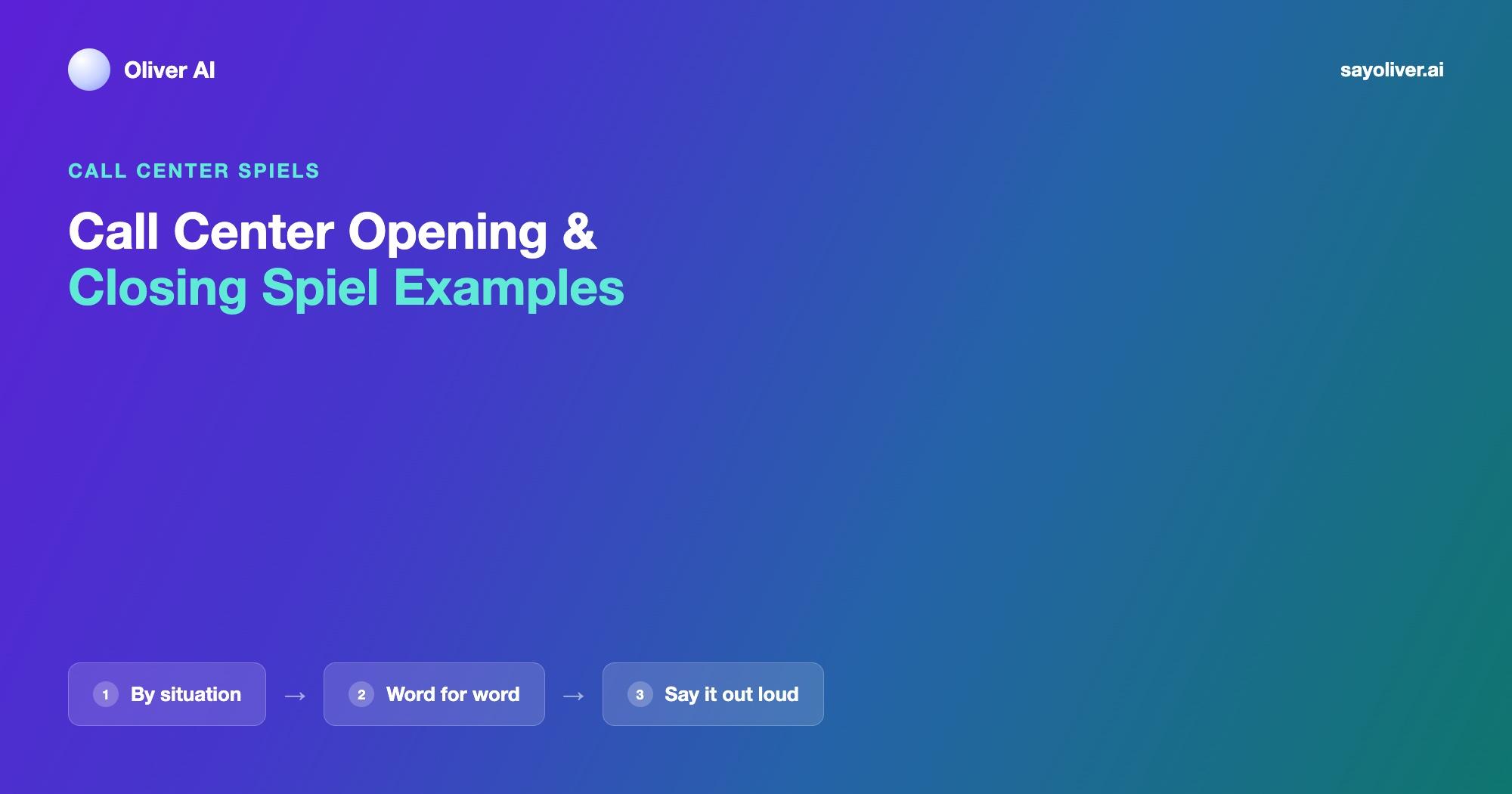 Call Center Opening Spiel: Examples for Every Situation