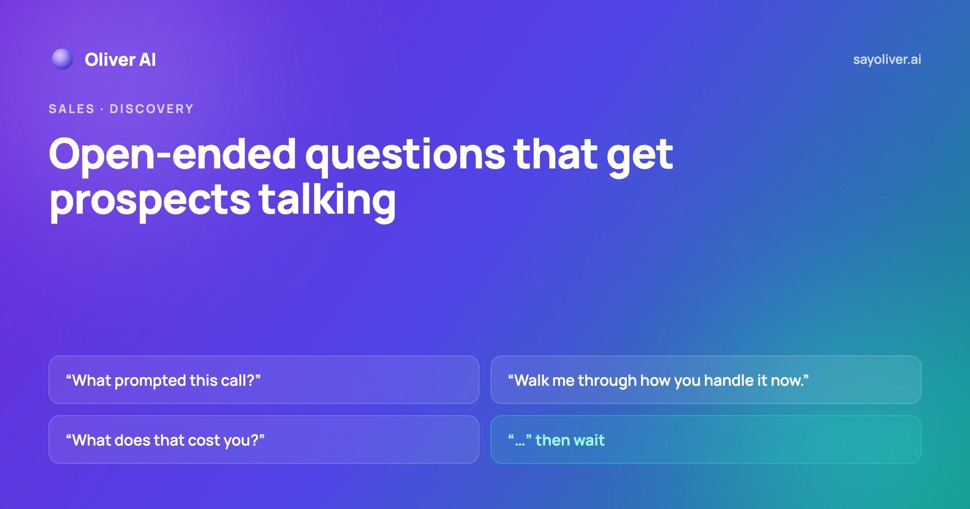 Open-Ended Sales Questions That Get Prospects Talking