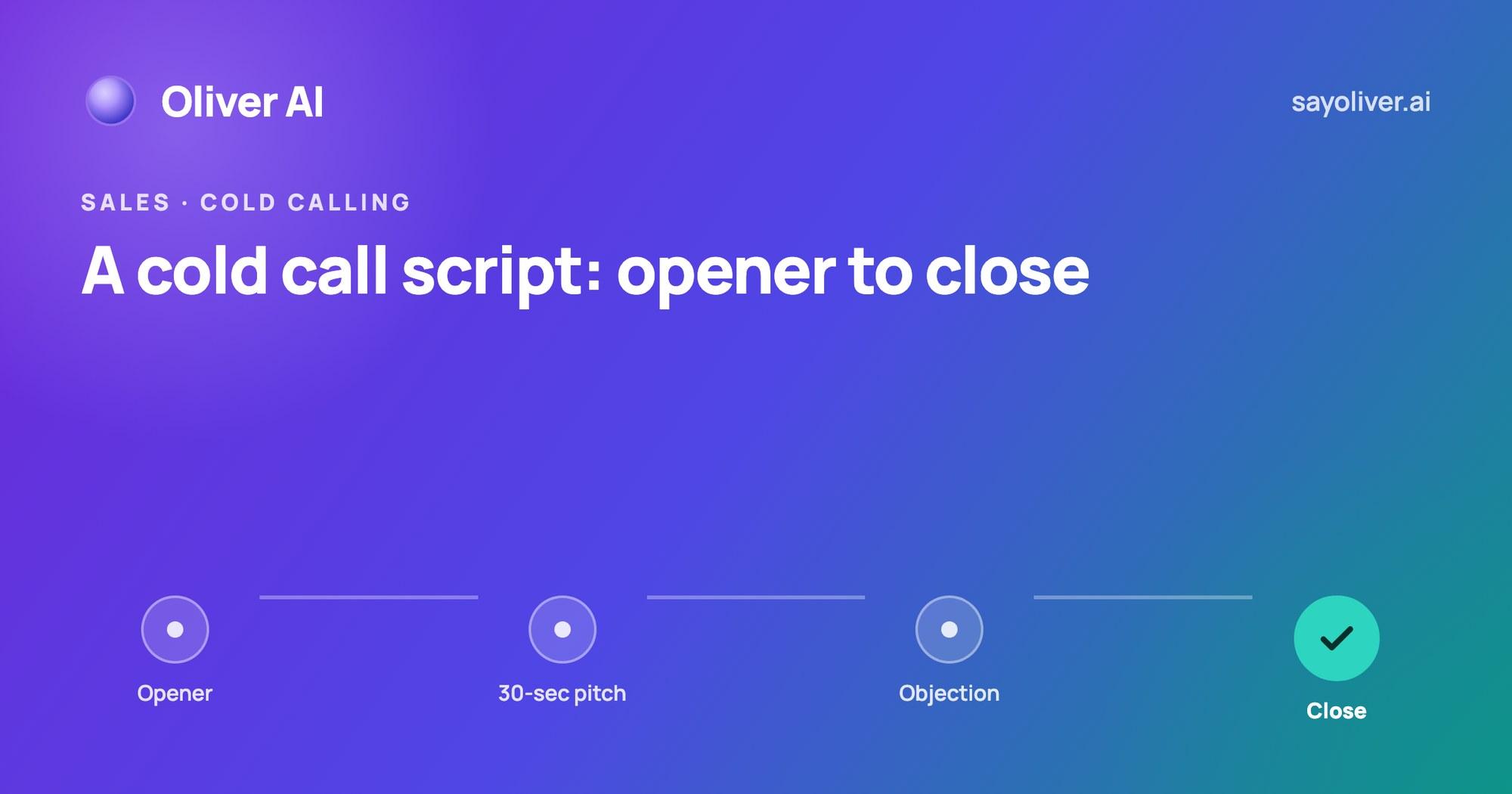 A Sales Call Script for Cold Calls