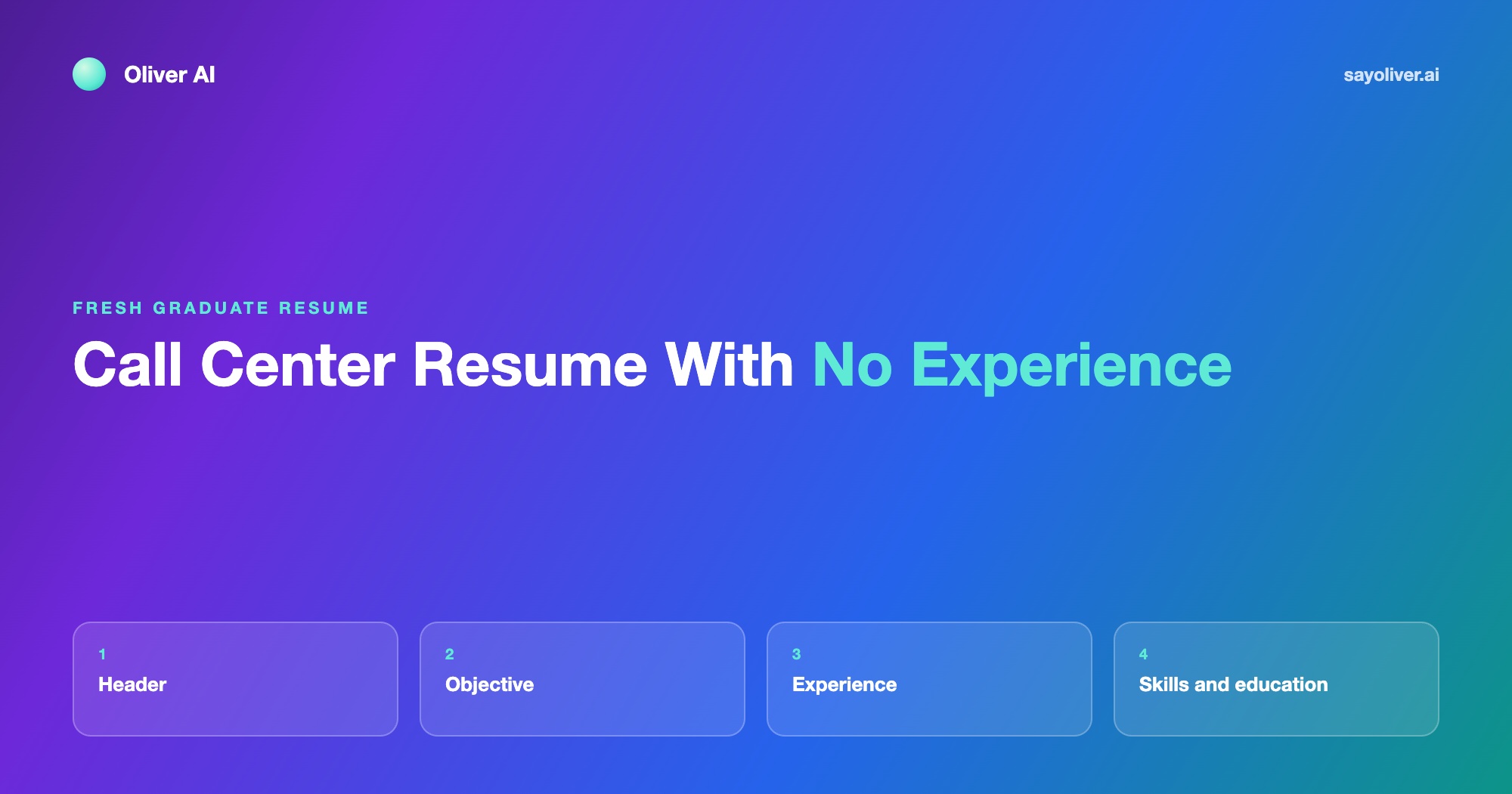 Call Center Resume Sample for No Experience (Philippines)