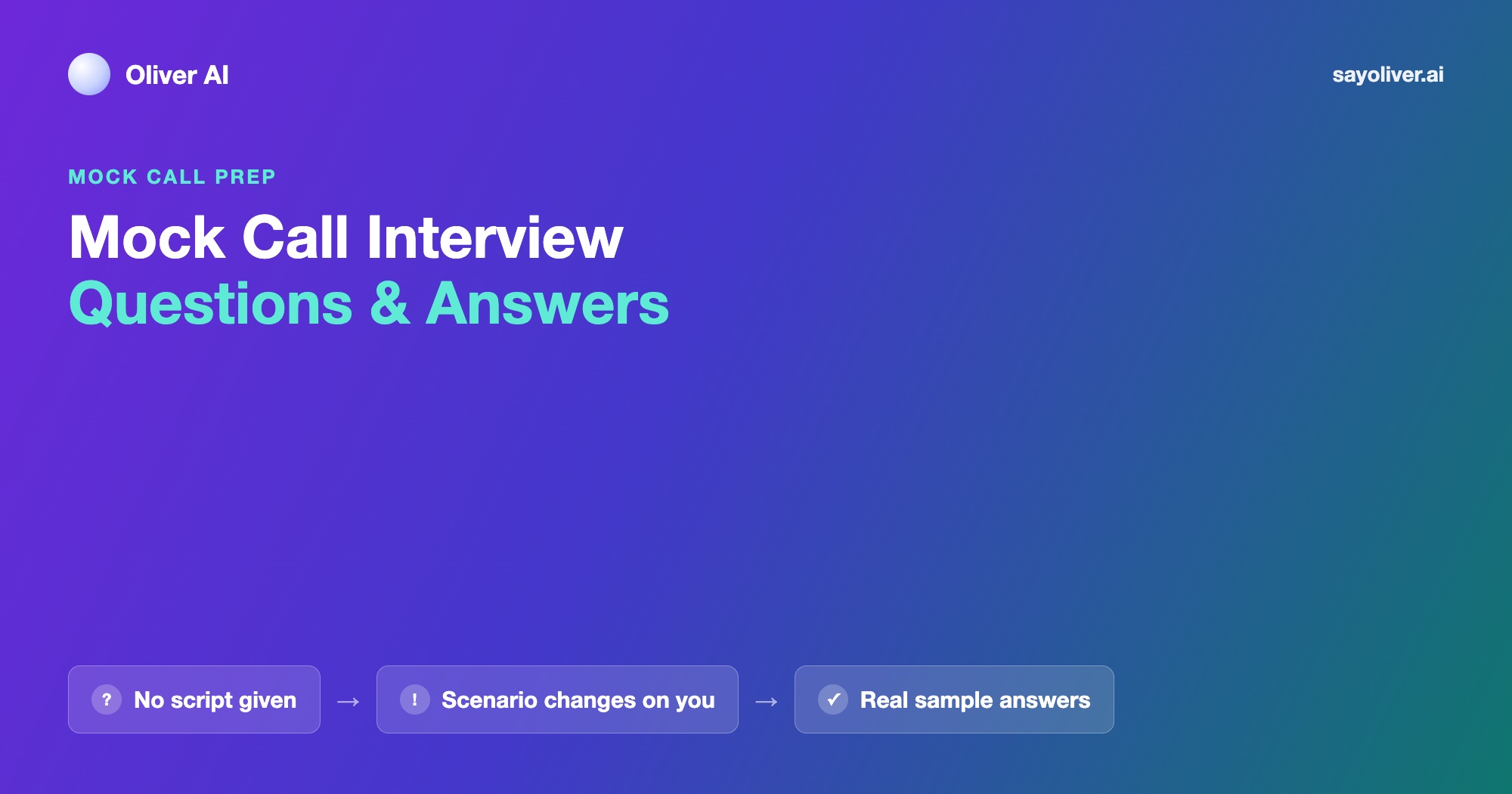 Mock Call Interview Questions and Answers: What to Say When You Have No Script