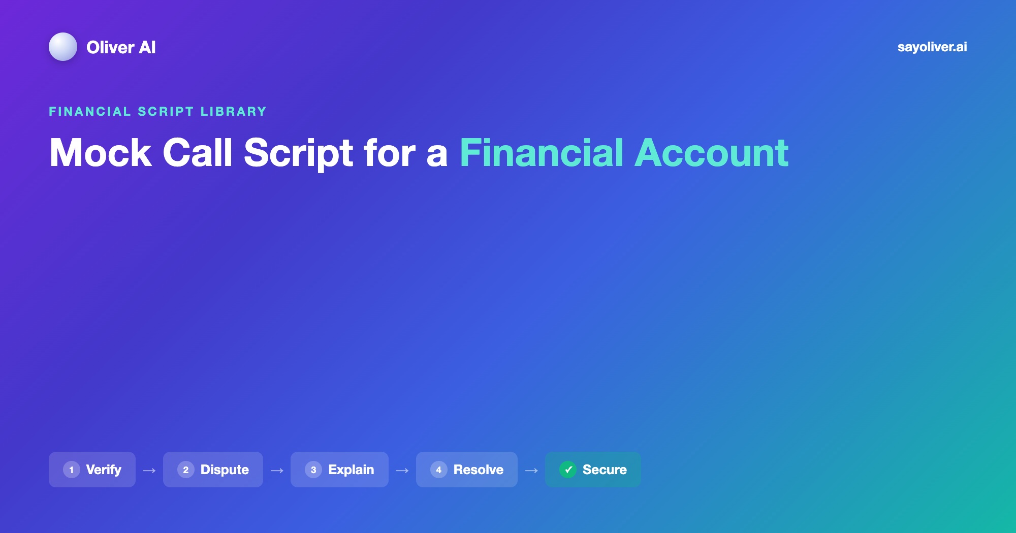 Mock Call Script for a Financial Account: 6 Full Examples