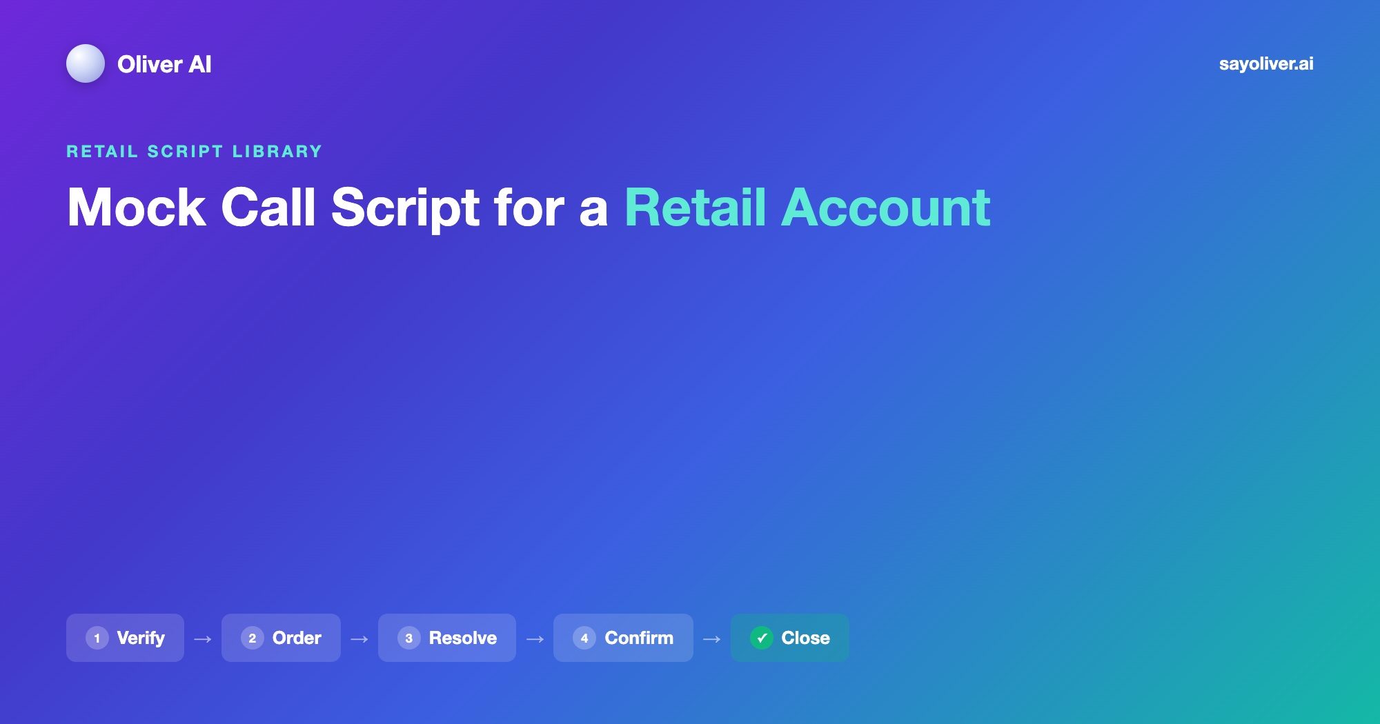 Mock Call Script for a Retail Account: 6 Full Examples